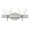 Besa Lighting Brella Vanity, Chalk, Satin Nickel Finish, 2x5W LED 2SW-4679KR-LED-SN - alternate 1